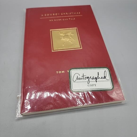 A Cowboy Christmas An American Tale Tom Van Dyke Signed New - Picture 9 of 9